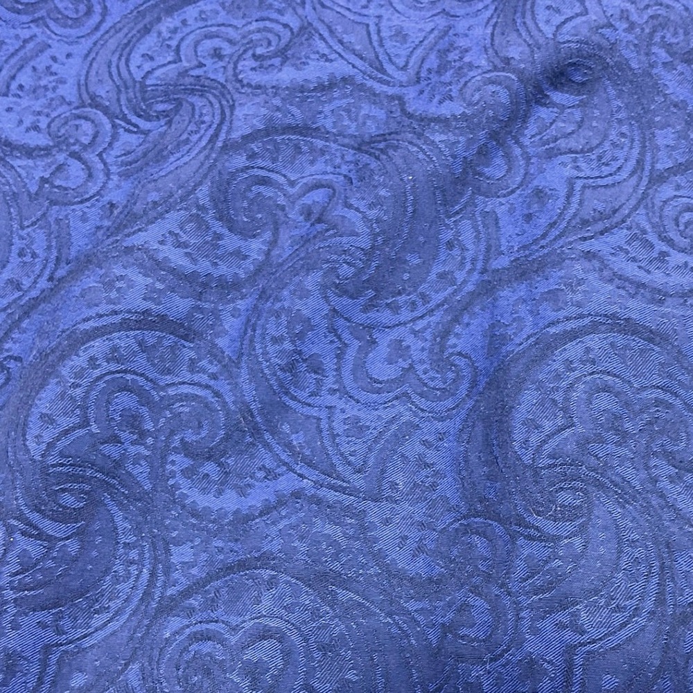 Robert Graham Mens 2XL Royal Blue Tonal Paisley Jacquard Short Sleeve Shirt XXL - Picture 3 of 9